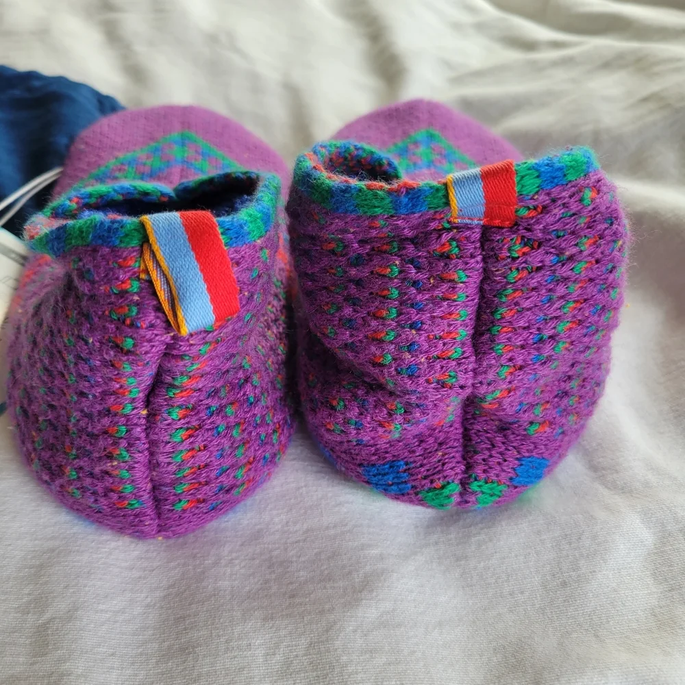 Bombas Multicolor Knit Slippers with Bag - Picture 3 of 3